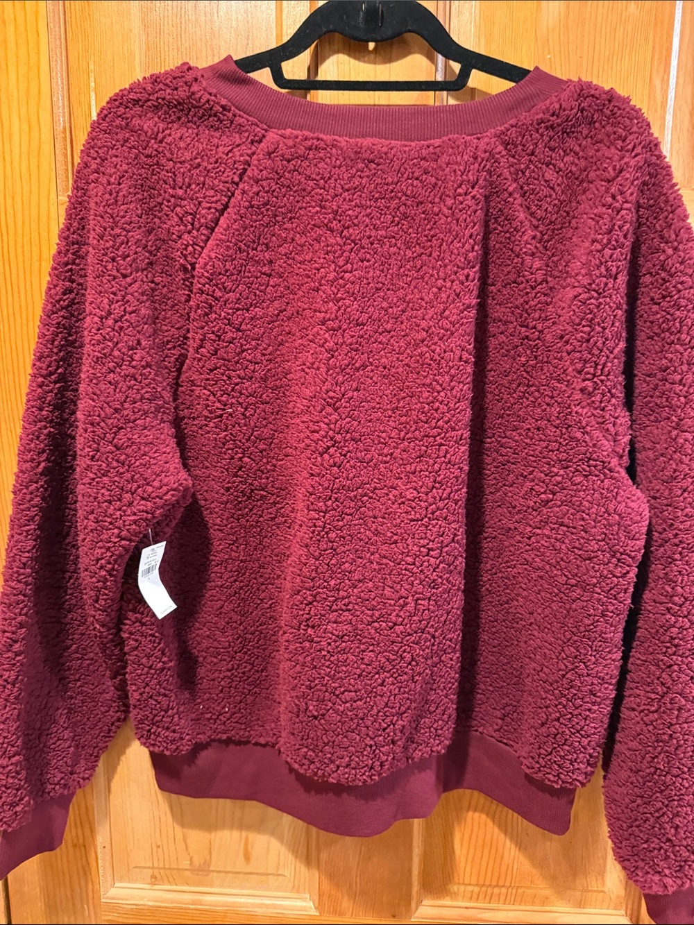 NWT Old Navy loose cozy Sherpa sweatshirt size large . - Picture 7 of 8